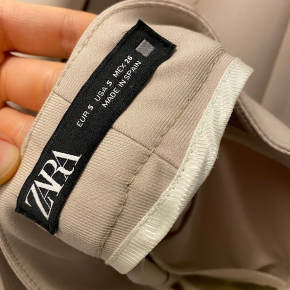 ZARA 2 piece Double breasted suit with Cigarette Pants - Picture 5 of 6